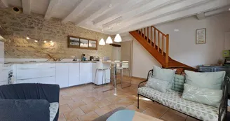 Ruelle des Jardins vue cuisine salon - Gîtes Cosy Touraine Ruelle des Jardins vue cuisine salon - Gîtes Cosy Touraine
