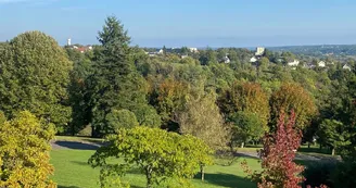 Parc verdoyant avec une vue magnifique Parc verdoyant avec une vue magnifique