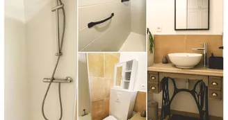 Salle de bain avec barres de maintien Salle de bain avec barres de maintien