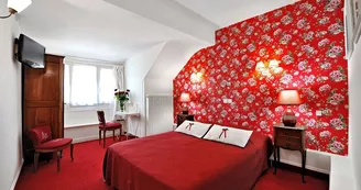 Chambre. Hôtel La Roseraie, à Chenonceaux. Chambre. Hôtel La Roseraie, à Chenonceaux.